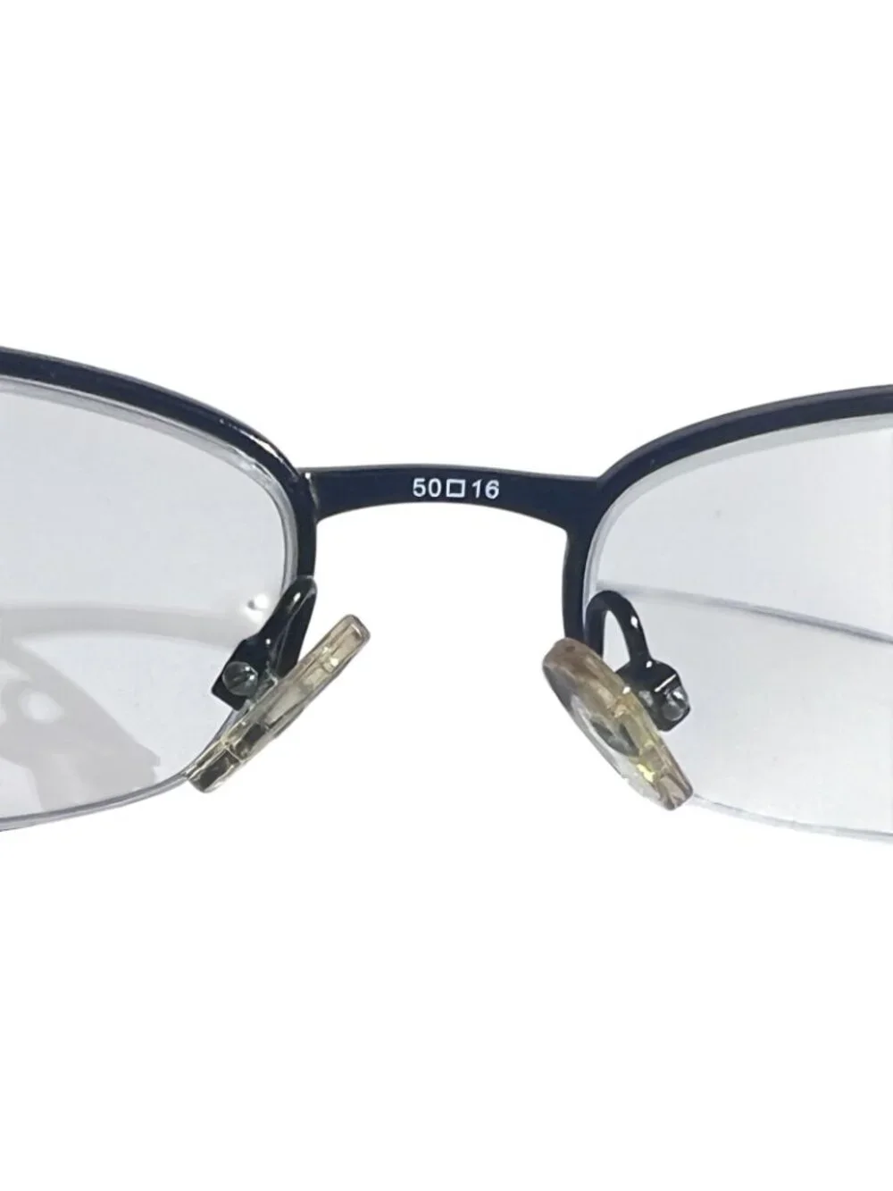 Rampage R132 Brown Semi Rimless Eyeglass Frames Only 50-16-135 Spring Hinge